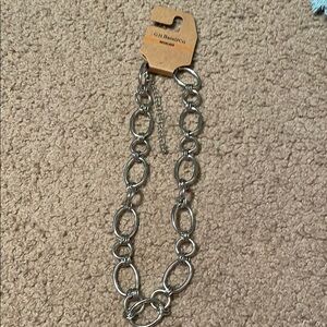 Brand new shiny silver link chain